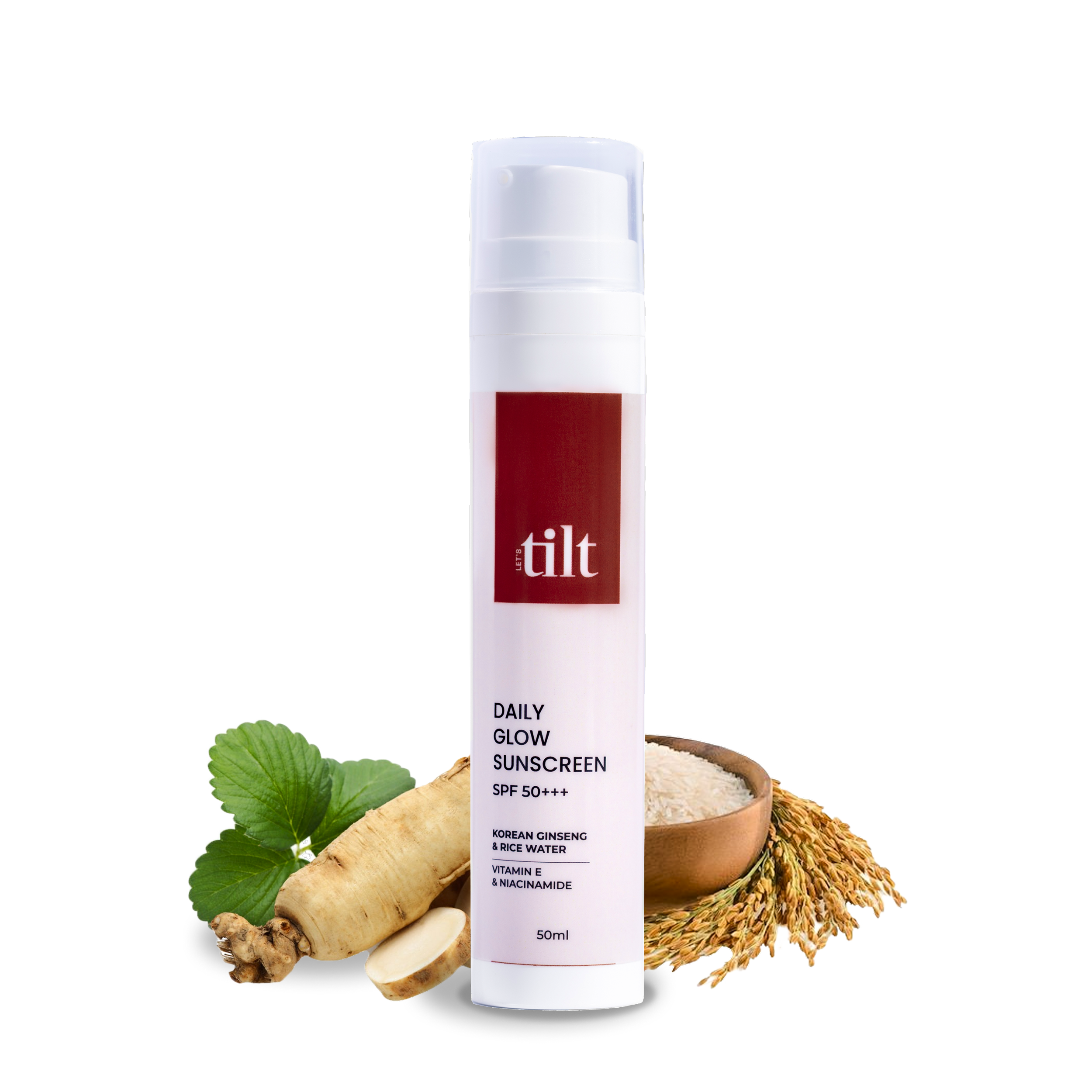 Tilt Daily Glow Sunscreen SPF 50+++ product shot